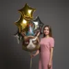 Набор воздушных шаров «Звёздный свет с котом в колпаке»