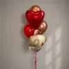 Фонтан из воздушных шаров «Мишка косолапый с сердцем»