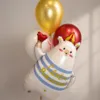 Нежный набор шаров с мишкой «С Днём рождения»