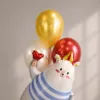 Нежный набор шаров с мишкой «С Днём рождения»