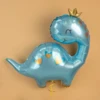 Шар (28''/71 см) Фигура, Динозаврик в короне