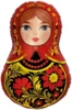 Шар (31''/79 см) Фигура, Матрешка Золотая роспись